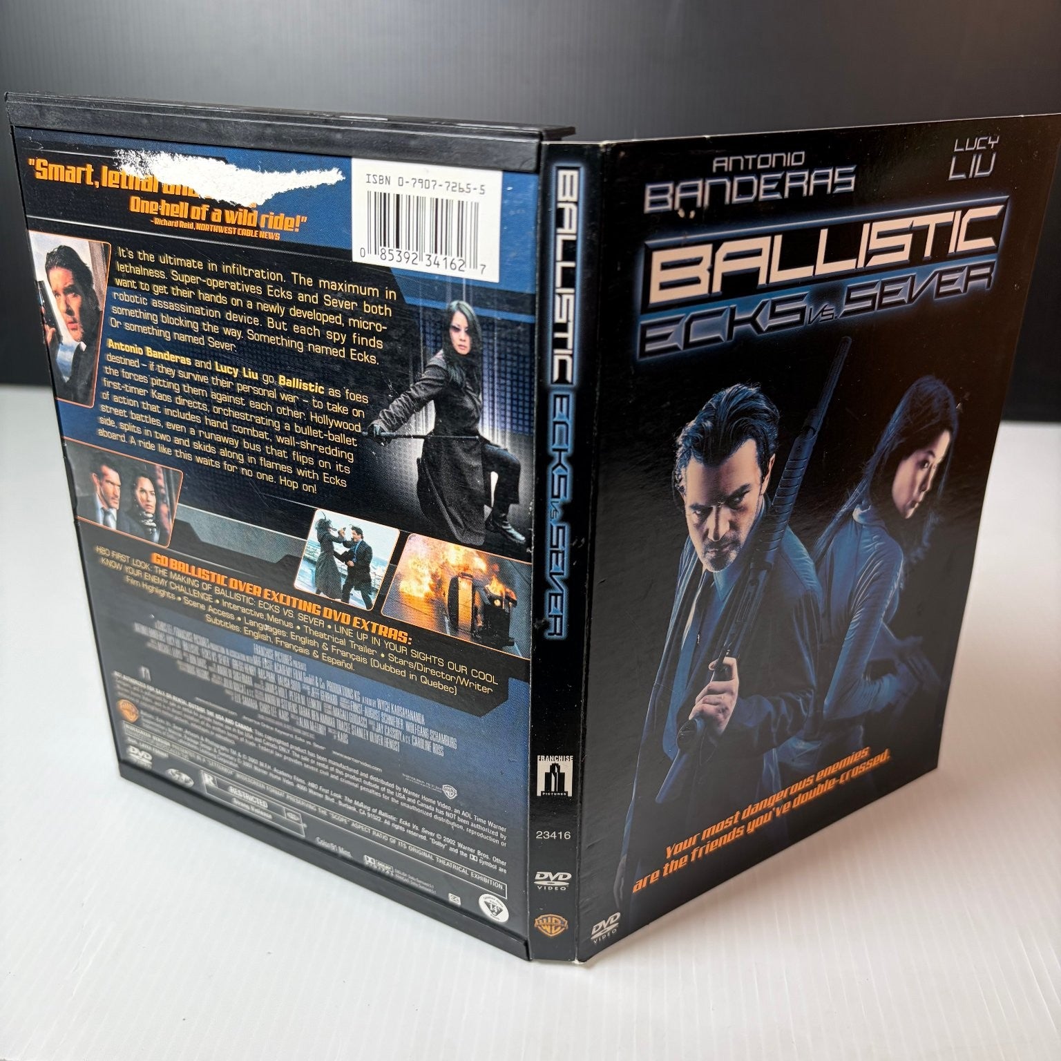 Ballistic Ecks vs. Sever DVD 2002 Antonio Banderas Lucy Liu Action Thriller