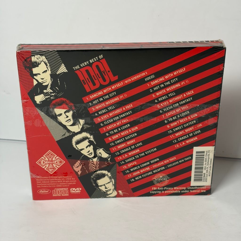 The Very Best of Billy Idol Idolize Yourself CD + DVD Capitol EMI 2008 Sealed