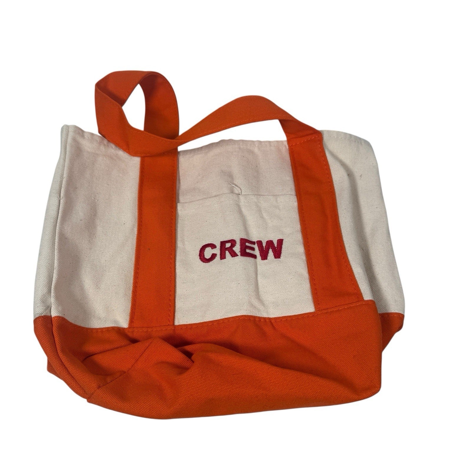 Trader Joe’s Crew Exclusive Mini Tote Bag Orange With Tag