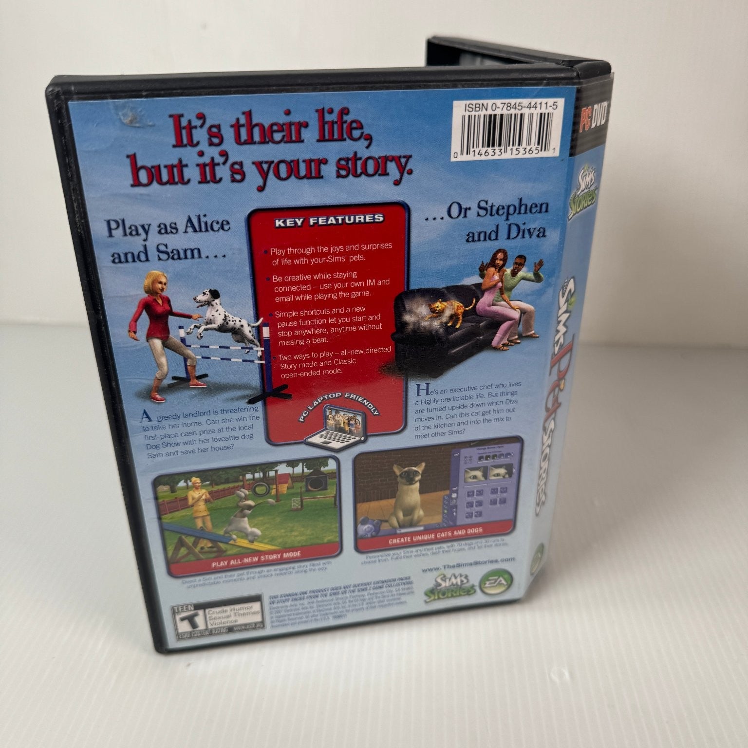 The Sims Pet Stories PC DVD Video Game Laptop Friendly Multiplayer