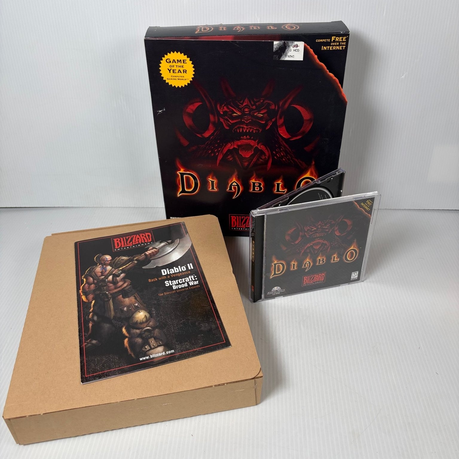 Diablo Game of the Year Gatefold Big Box PC Video Game Blizzard Complete