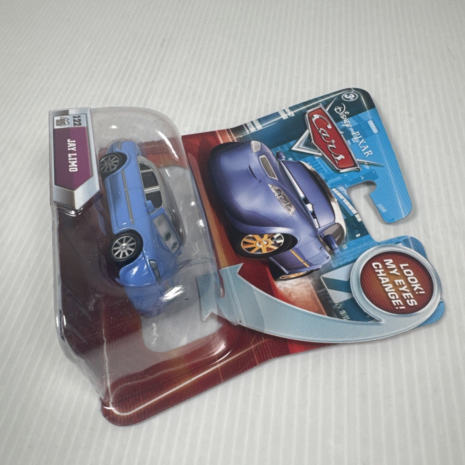 DISNEY PIXAR CARS JAY LIMO #122 LOOK MY EYES CHANGE VARIANT NEW