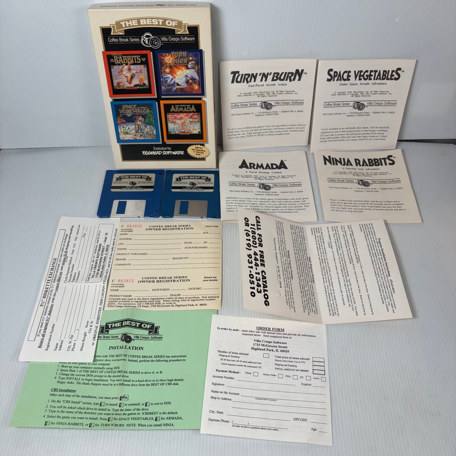 The Best of Coffee Break Series Big Box PC Ninja Rabbits Space Vegetables Armada