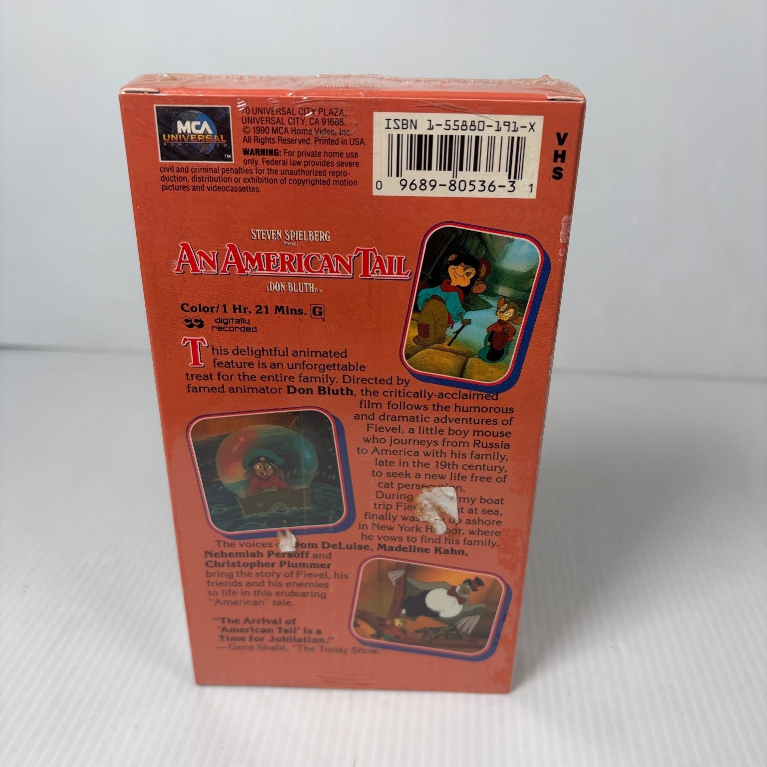 An American Tail VHS 1990 Animated Family Film MCA Universal Sealed
