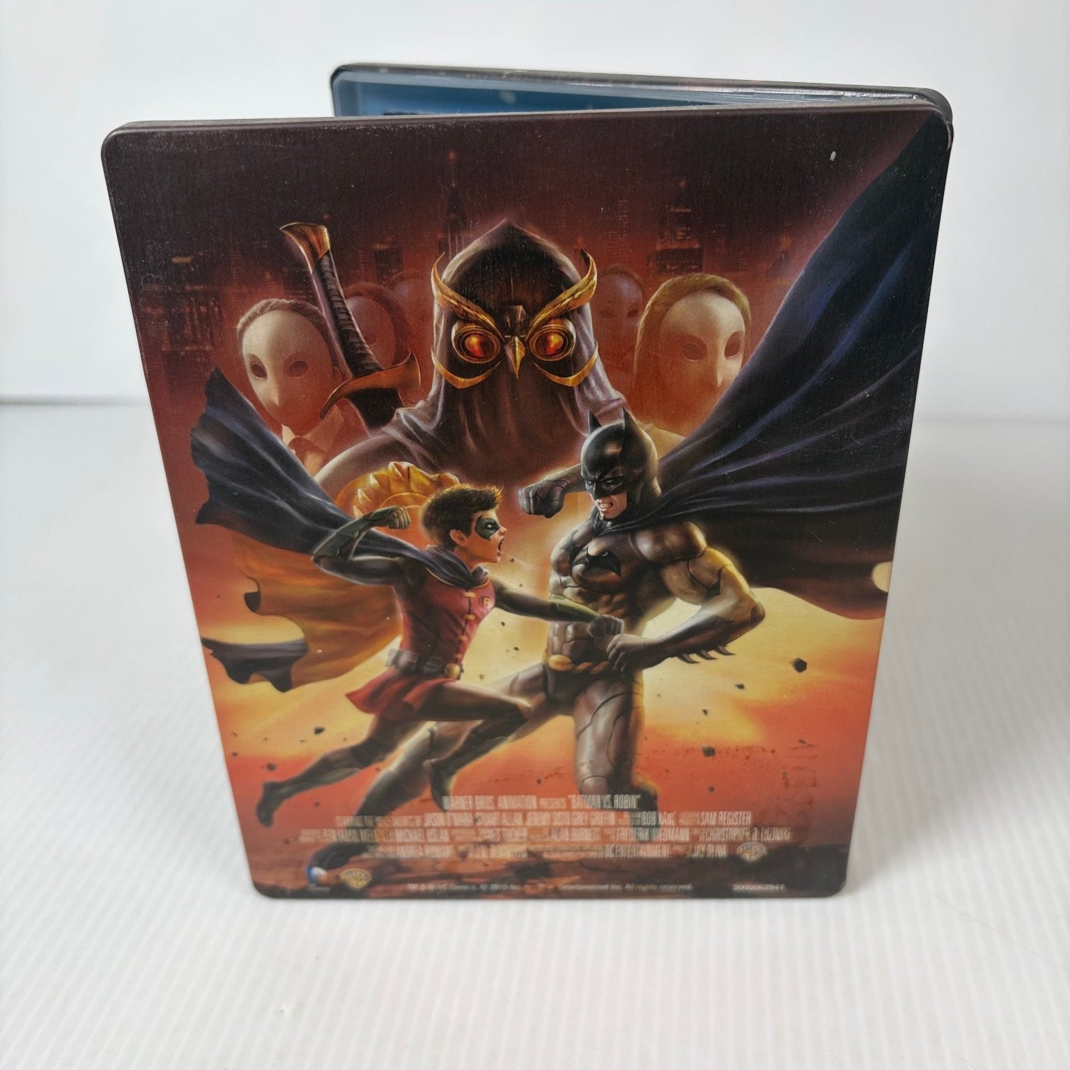 Batman vs Robin Blu-ray DVD 2015 DC Universe Original Movie Steelbook