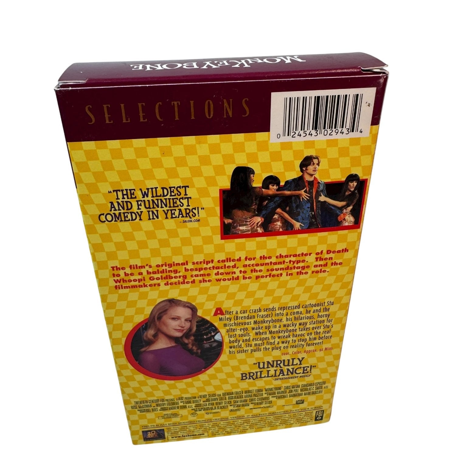 Monkeybone VHS 2001 Comedy Dark Fantasy 20th Century Fox Selections