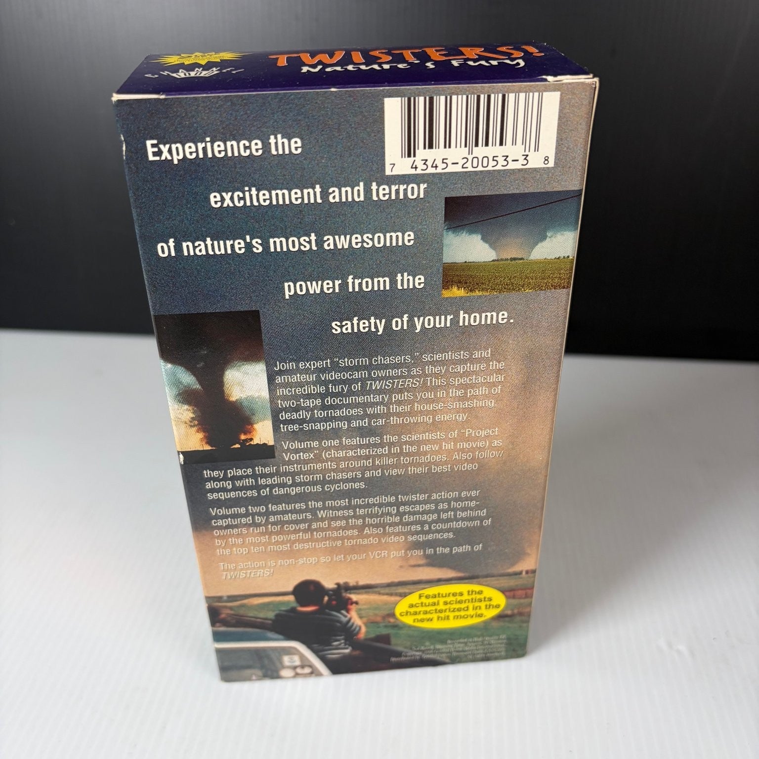 Twisters! Nature's Fury VHS 2-Tape Set Documentary Channel 1000
