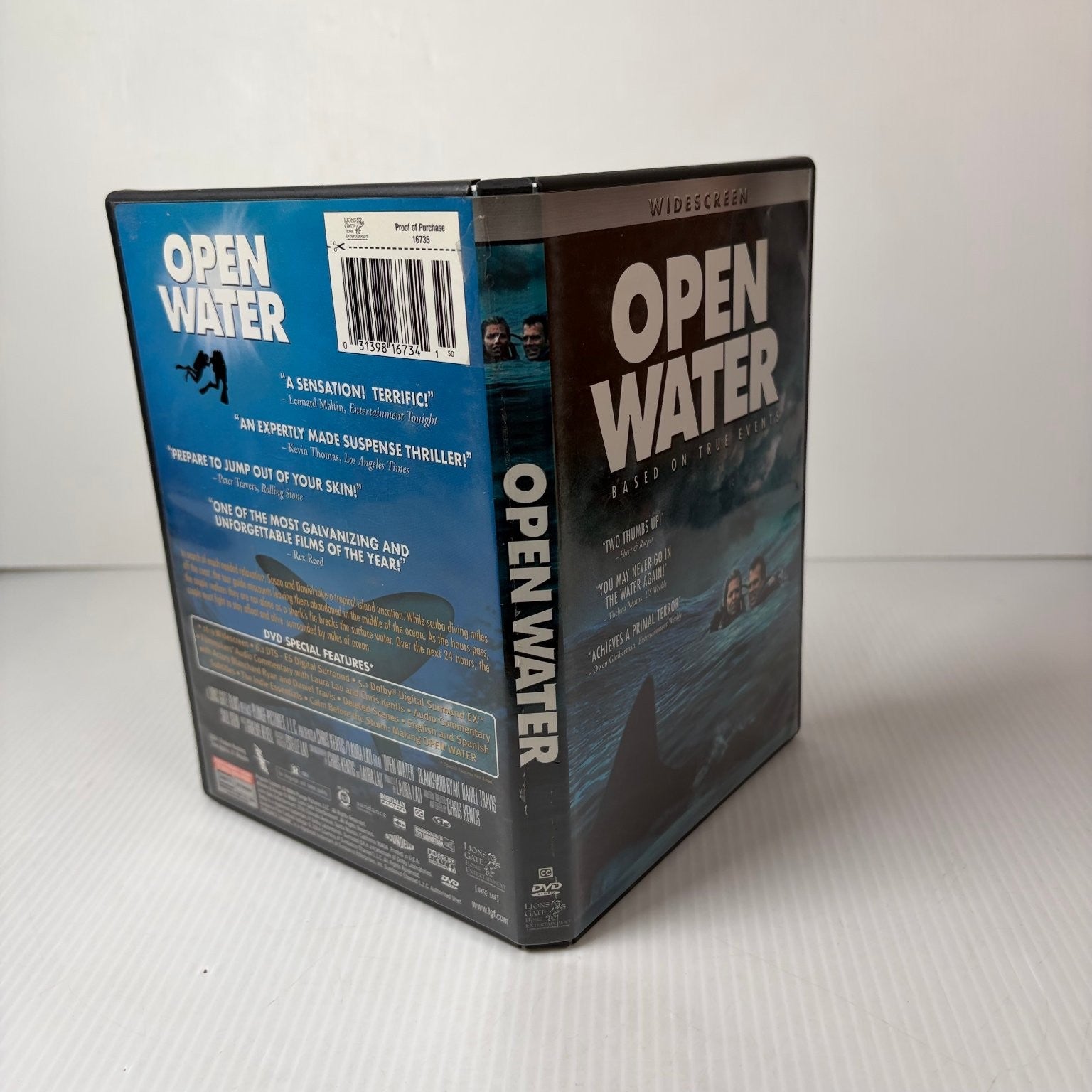 Open Water DVD 2004 Widescreen Blanchard Ryan Daniel Travis DTS Thriller