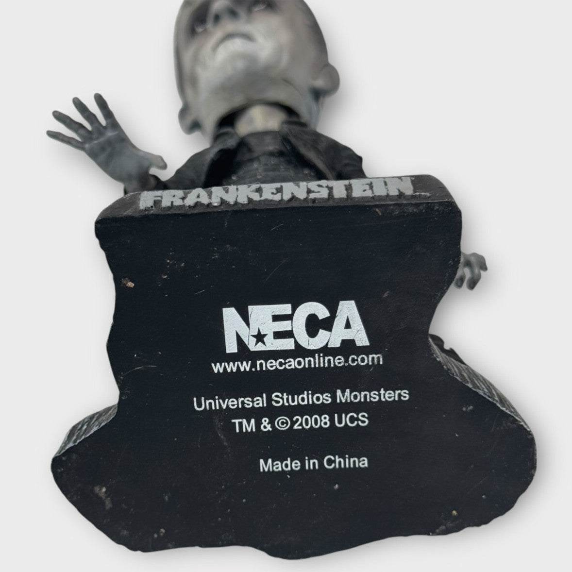 2006 FRANKENSTEIN HEADKNOCKER BOBBLE-HEAD NECA UNIVERSAL MONSTERS Black & White