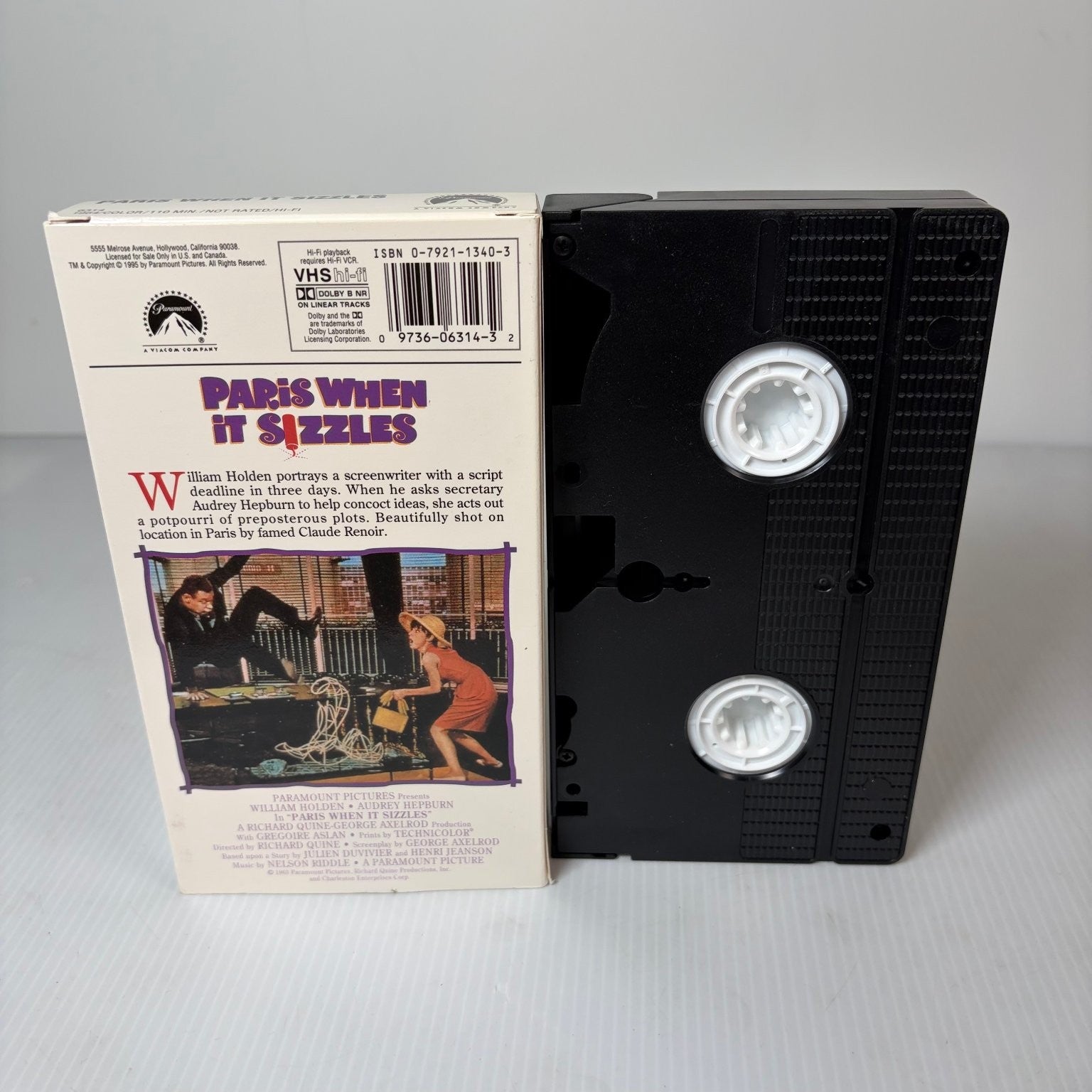 Paris When It Sizzles VHS 1964 Romantic Comedy Hi-Fi Paramount Pictures