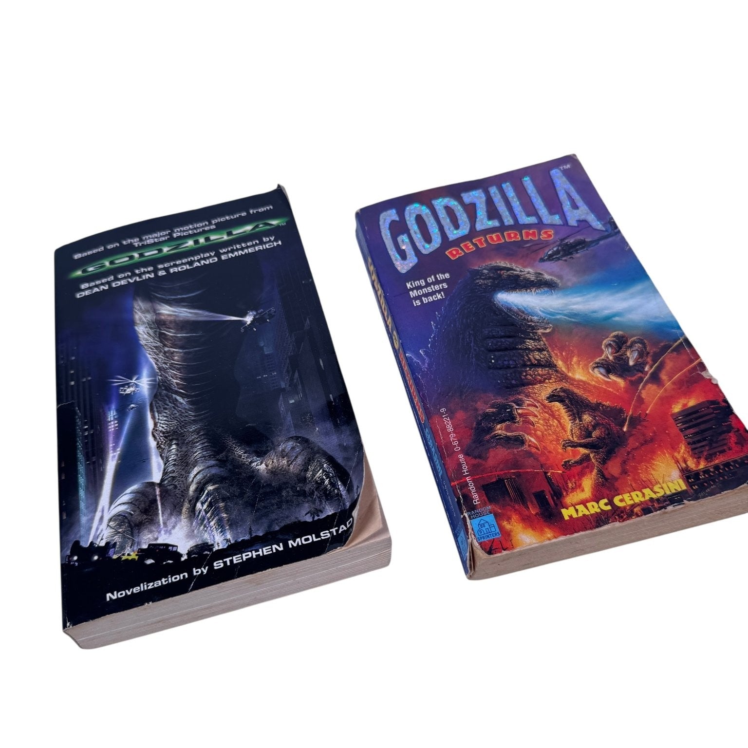 Godzilla Returns & Godzilla Paperback Books 1996 First Sprinter Edition Sci-Fi