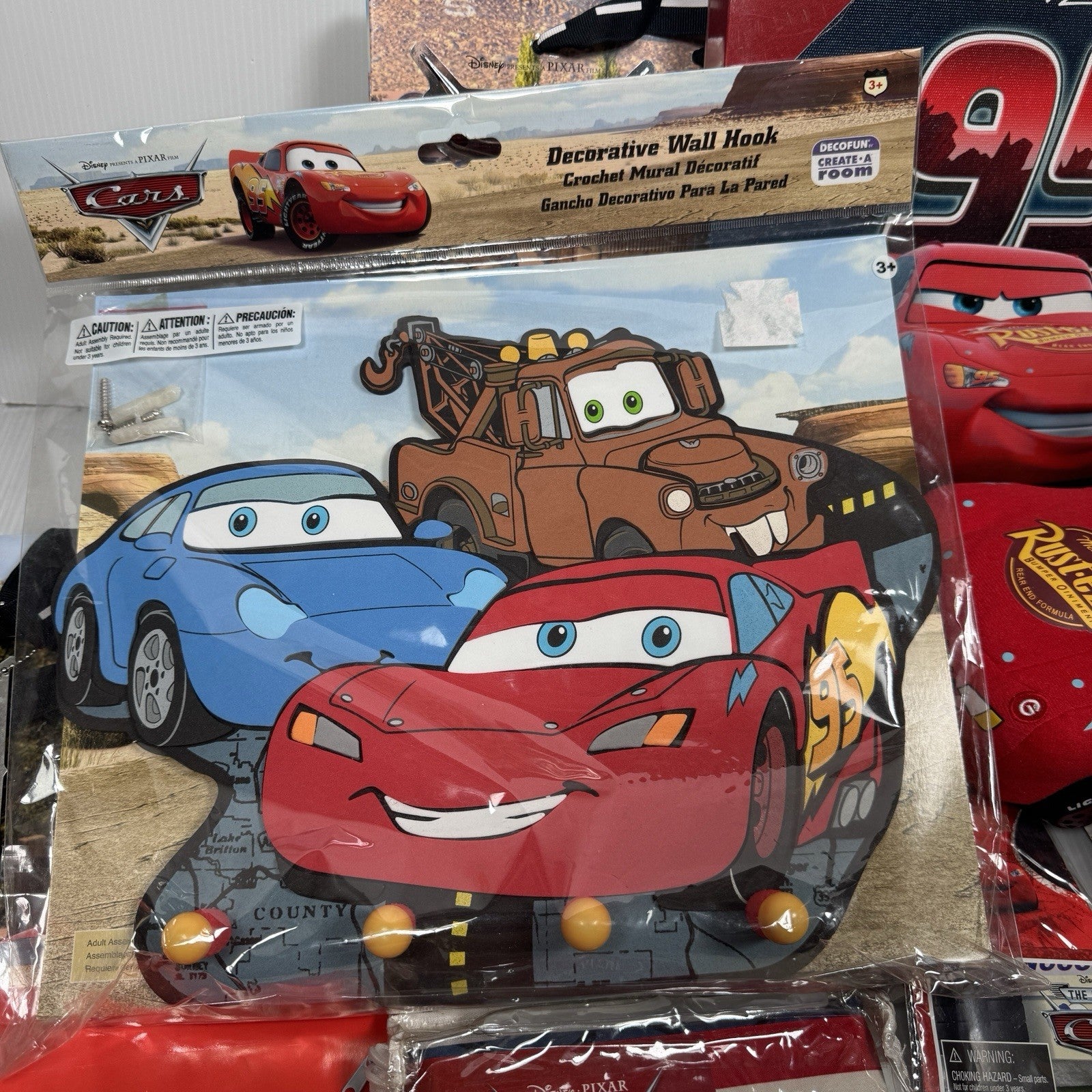 Mixed Lot Of Disney Pixar Cars Decorations, Party Favors & Toys