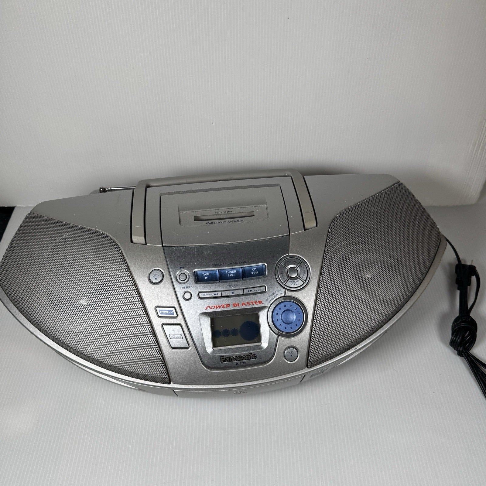 Vintage Y2K Panasonic Power Blaster RX-ES20 Boombox CD & Cassette Tape Player