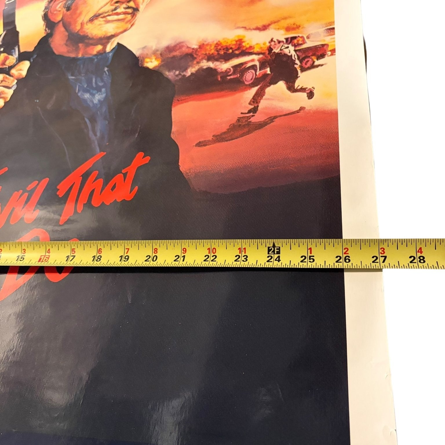 Vintage The Evil That Men Do 1984 One-Sheet Movie Poster Charles Bronson 27"x41"