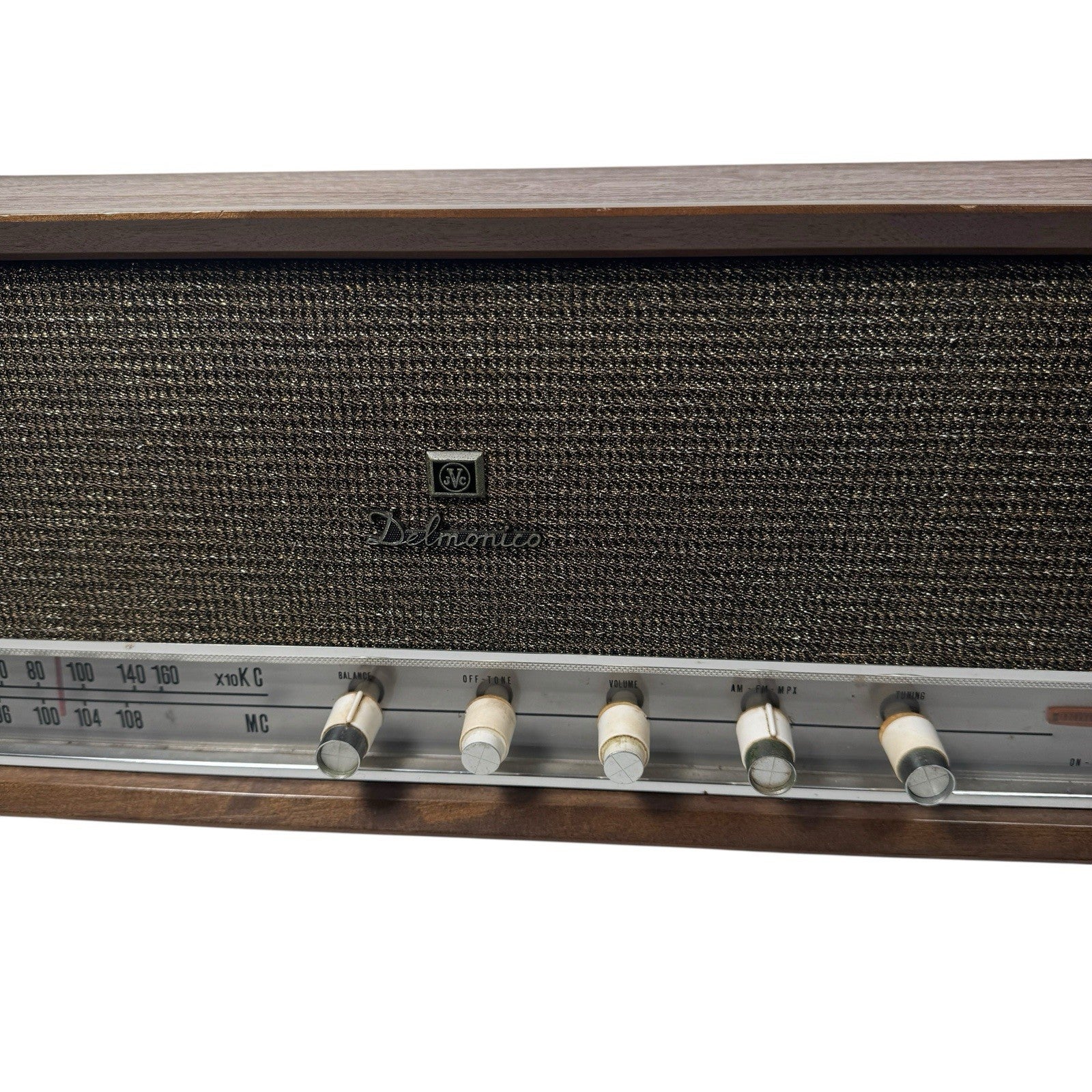 Vintage Delmonico Tube Radio FMS-411 Made In Japan AS IS No Power