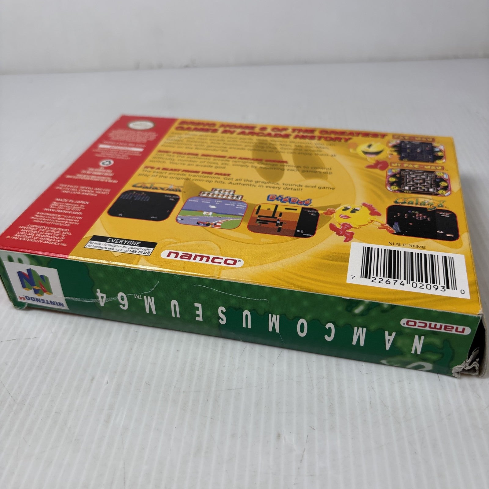 Namco Museum 64 Nintendo 64 N64 Pac-Man, Ms. Pac-Man, Galaga Complete In Box