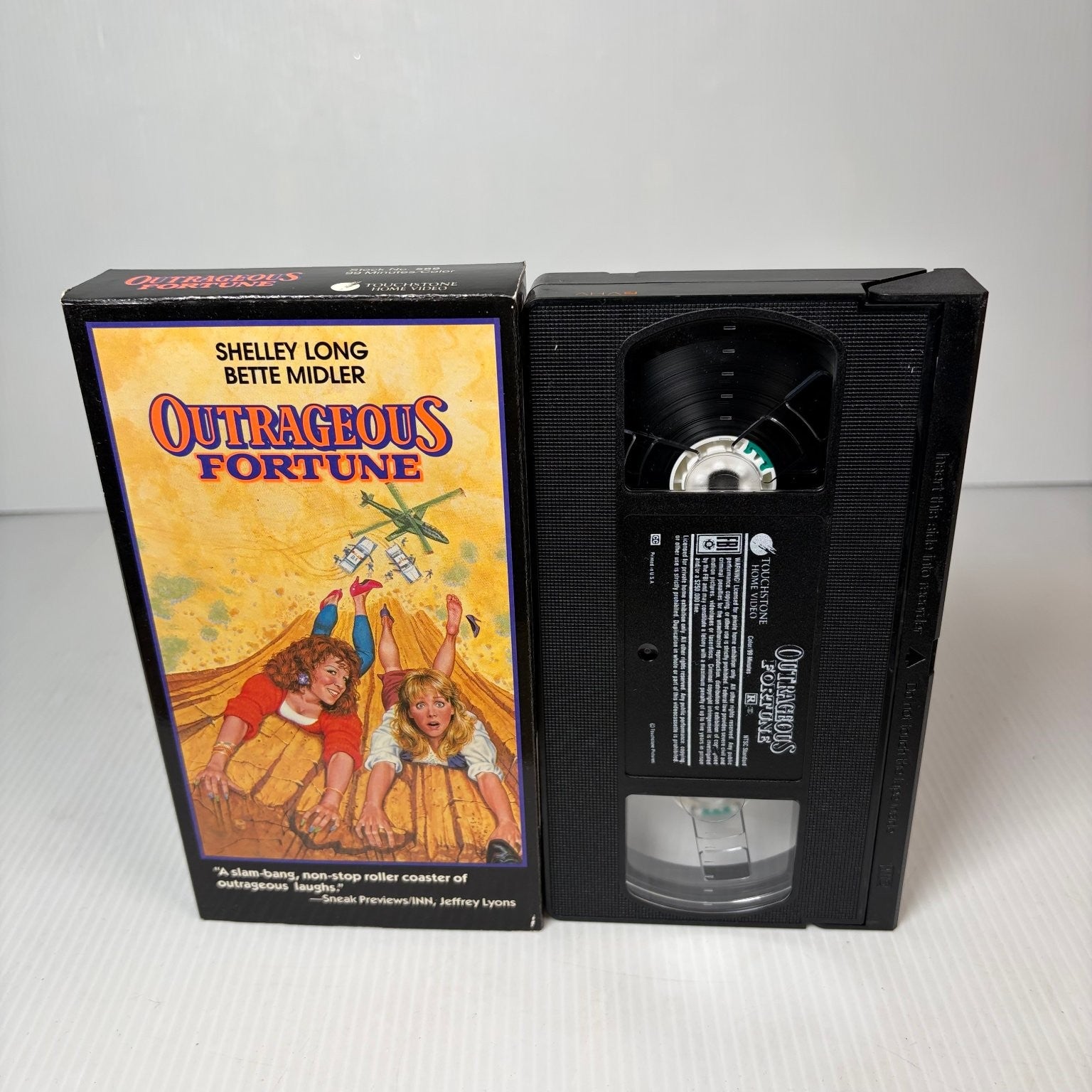 Outrageous Fortune VHS 1987 Comedy Shelley Long Bette Midler Touchstone