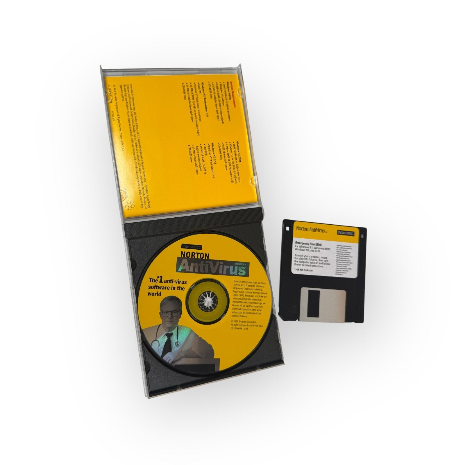 VTG PC Big Box Norton AntiVirus Version 5.0 Complete with Key