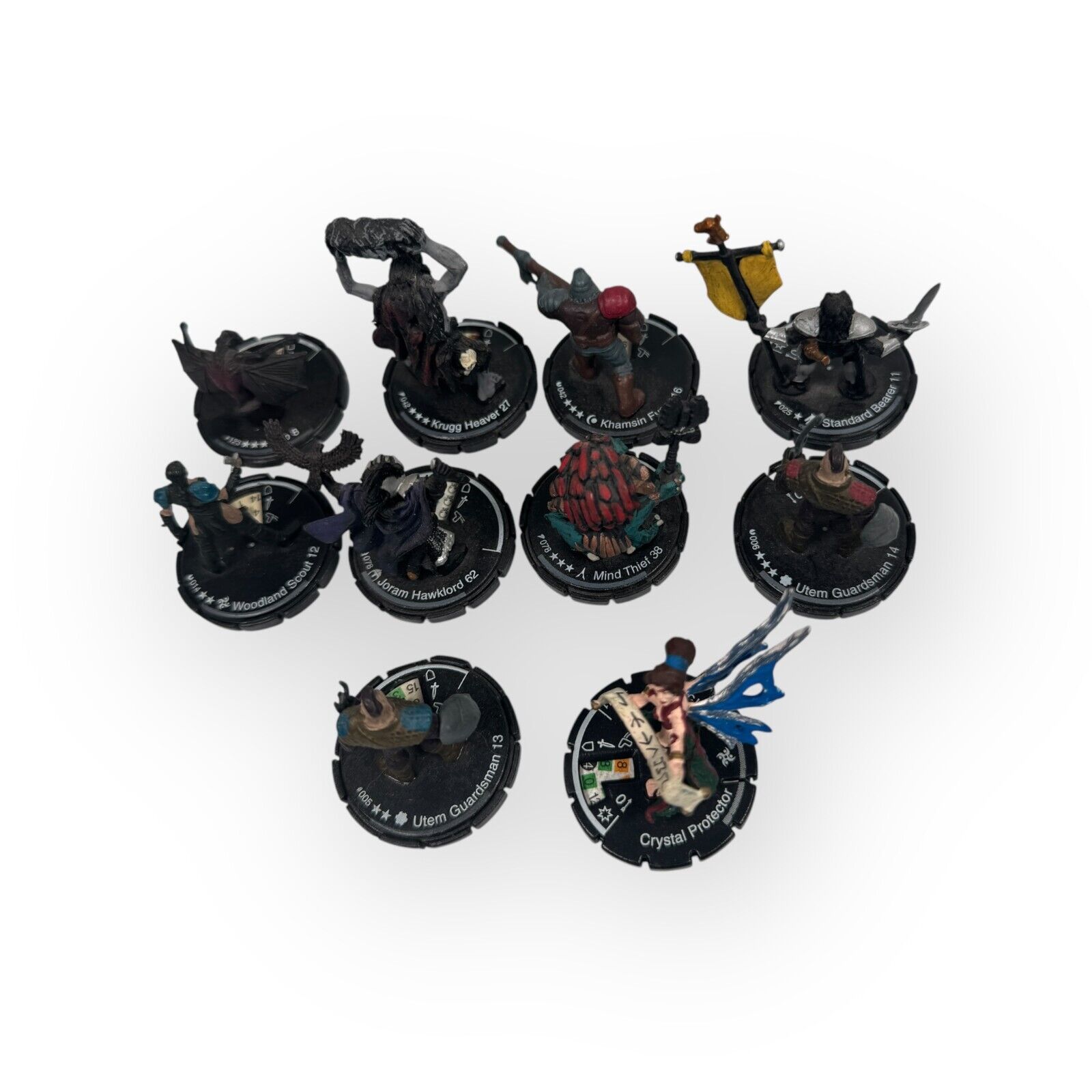 Mixed Lot of 28 Mage Knight WizKids Miniatures w/ 3 Mounted Knights Mixed Armies