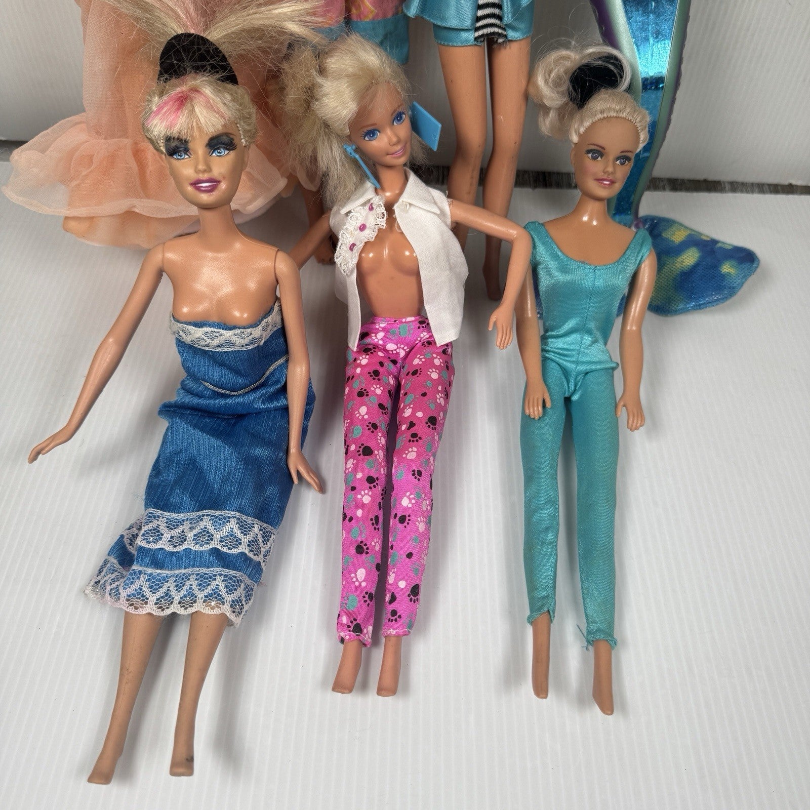 Vintage 1980s Barbie Lot w/ Working Magic Moves Barbie, Cool Times Midge & More