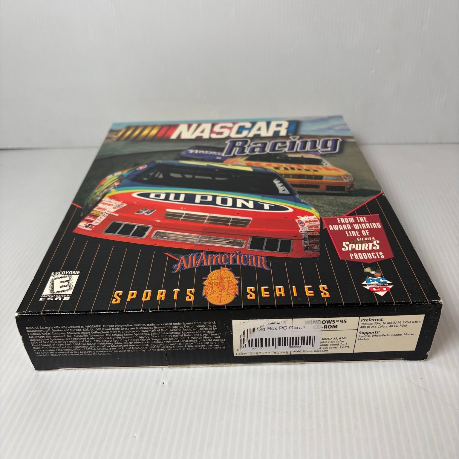 NASCAR Racing All American Sports Series PC CD-ROM Video Game Sealed