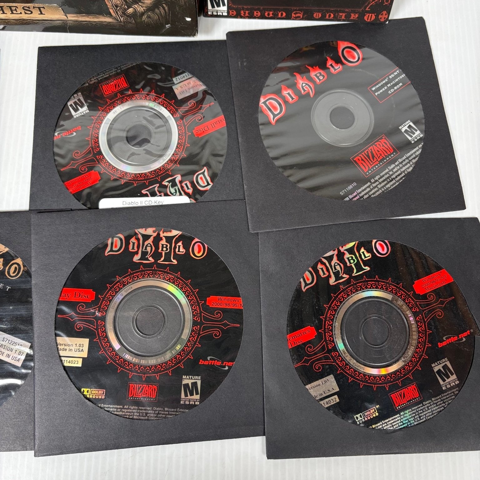 Diablo Battle Chest Big Box PC Video Game Blizzard Action RPG Complete