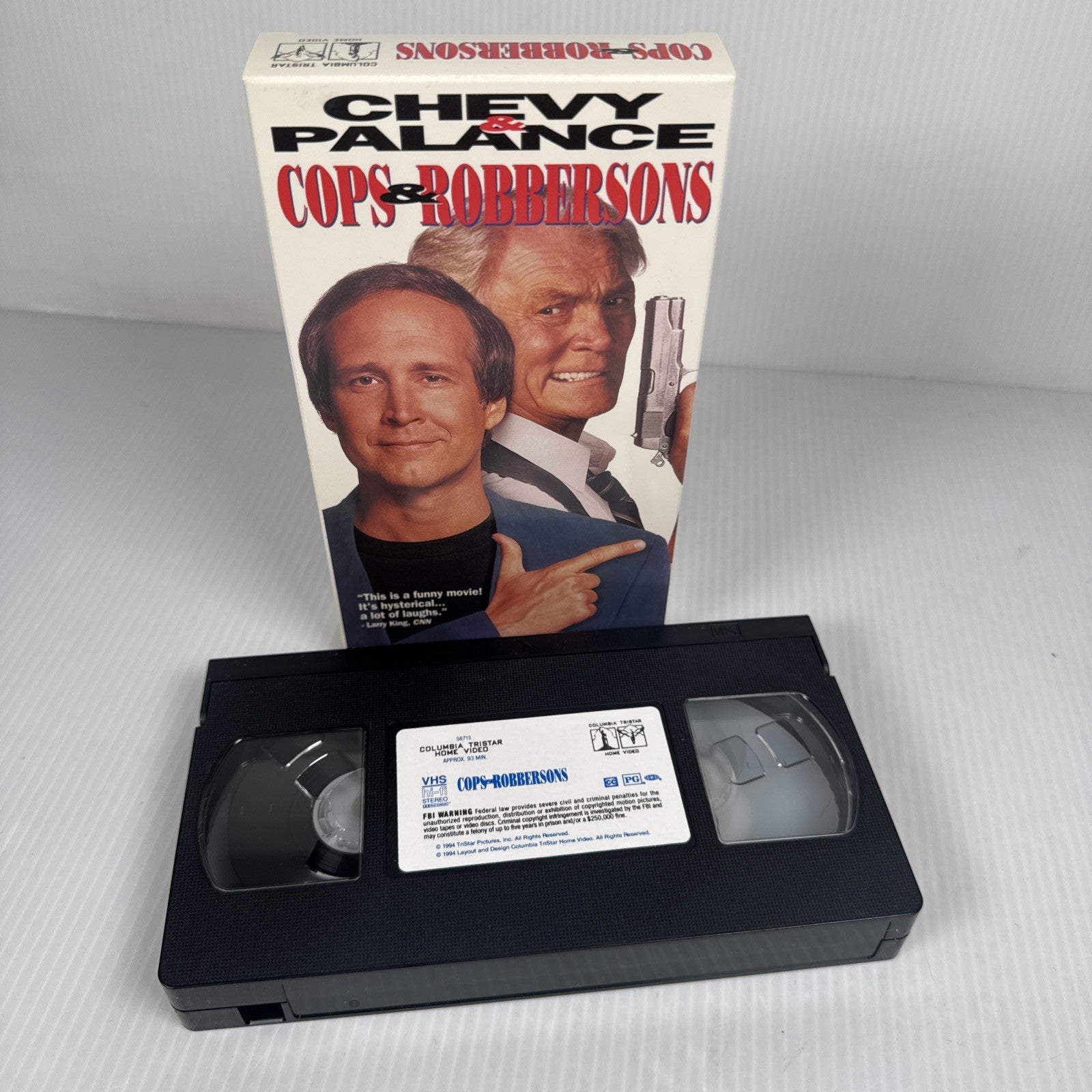 Cops  Robbersons (VHS, 1994) 90s Comedy Chevy Chase Jack Palance OOP