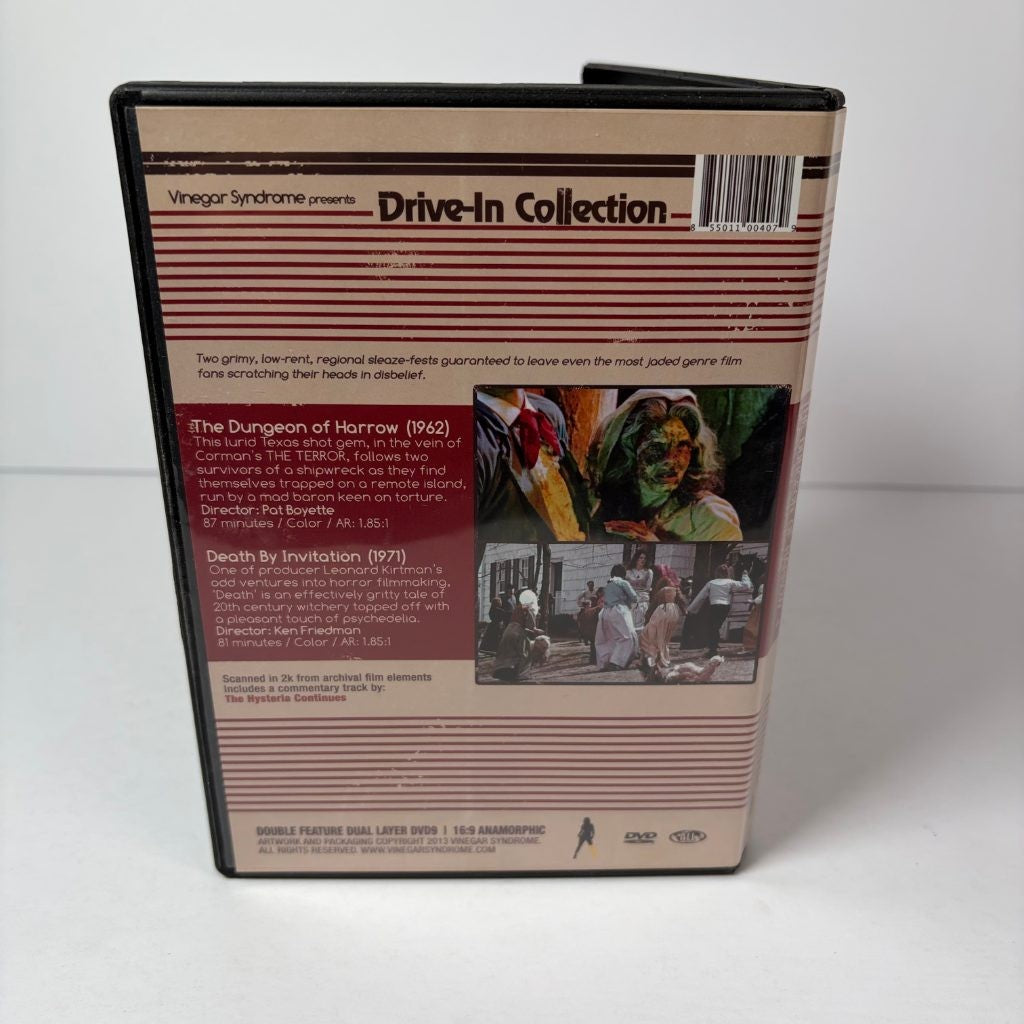 The Dungeon of Harrow / Death By Invitation DVD Vinegar Syndrome Drive-In Collec