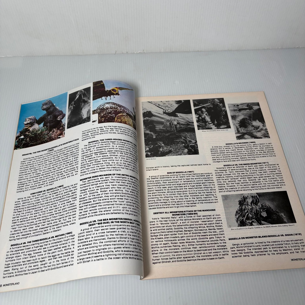 Monster Land Magazine #1 February 1985 Steven Spielberg Godzilla Horror Sci-Fi