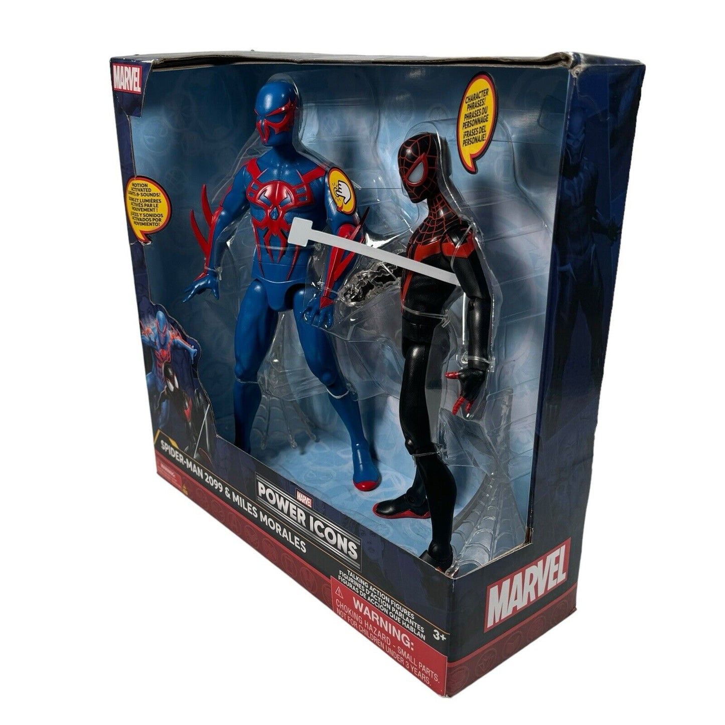 Marvel Spider Man 2099 & Miles Morales Talking Power Icons Figure Set Disney