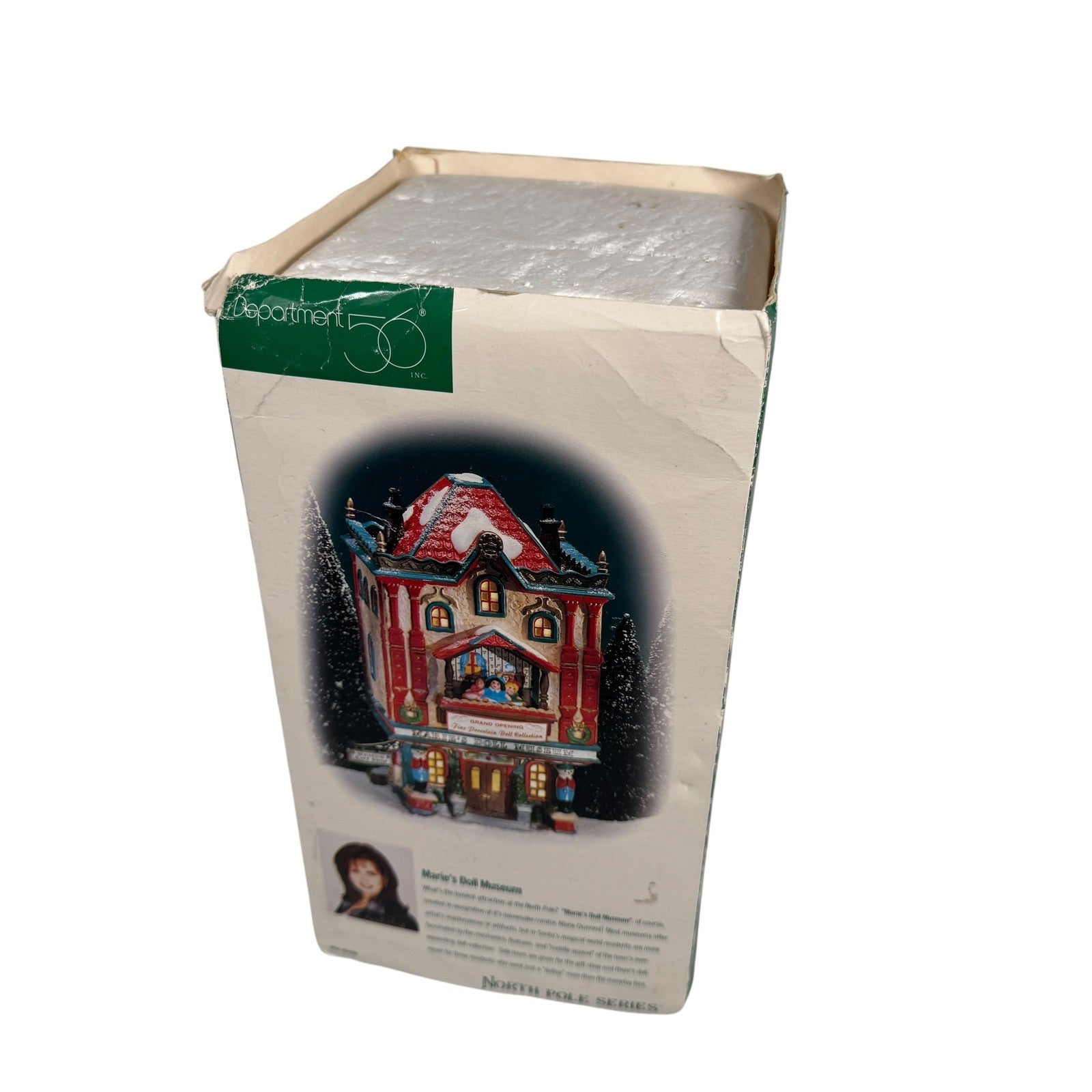Department 56 North Pole Marie's Doll Museum Lighted House Christmas Decor Boxed