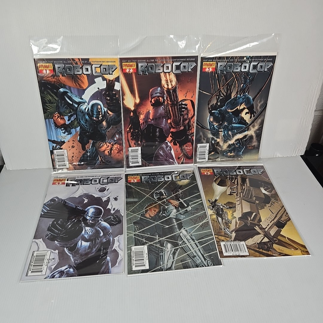 Robocop 2010 Dynamite Comic Book Full Run #1-6 Bagged & Boarded