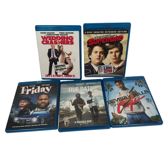 Lot of 5 Blu-ray Movies Buddy Comedy & Action Friday, Beverly Hills Cop & more