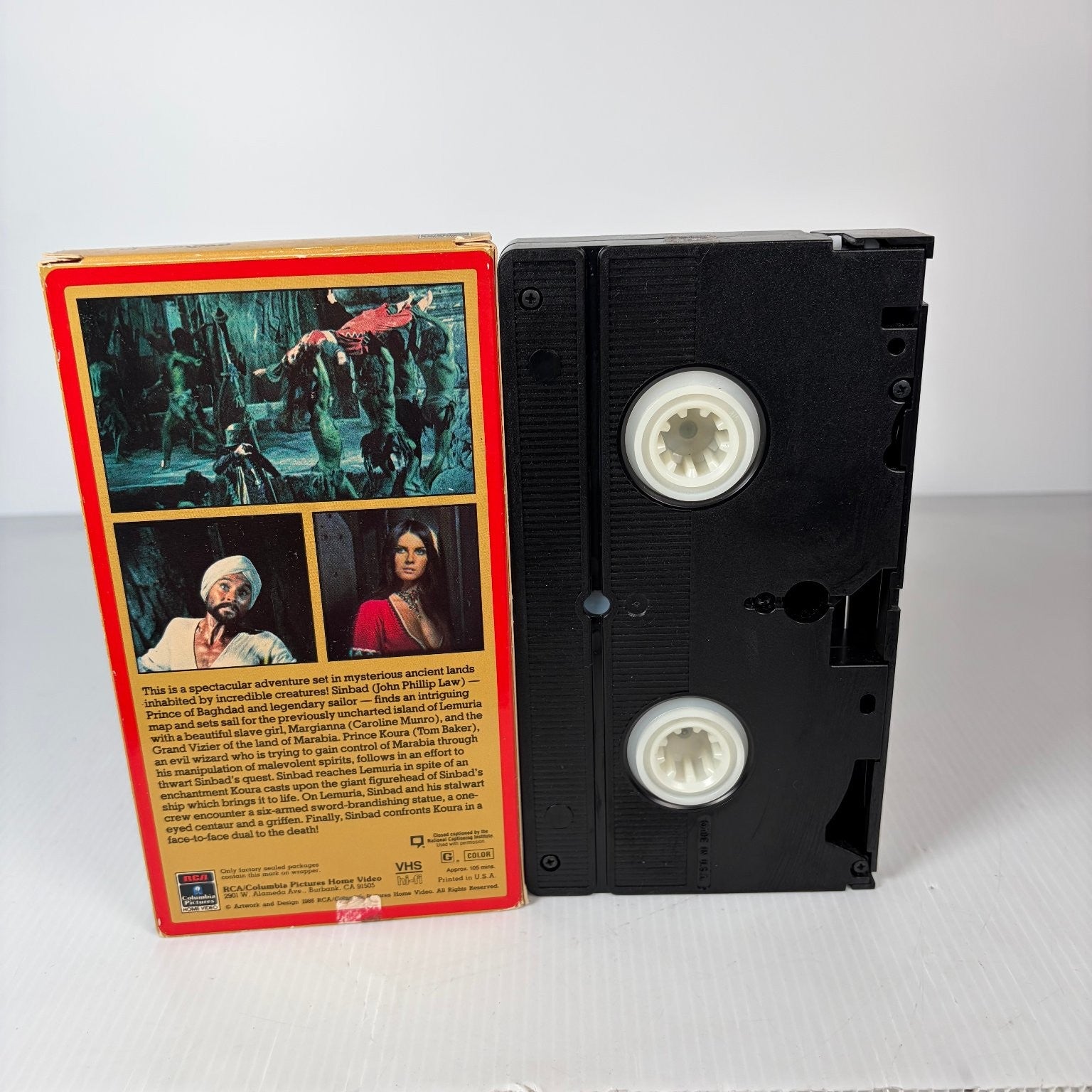 The Golden Voyage of Sinbad VHS 1973 Fantasy Ray Harryhausen RCA Columbia