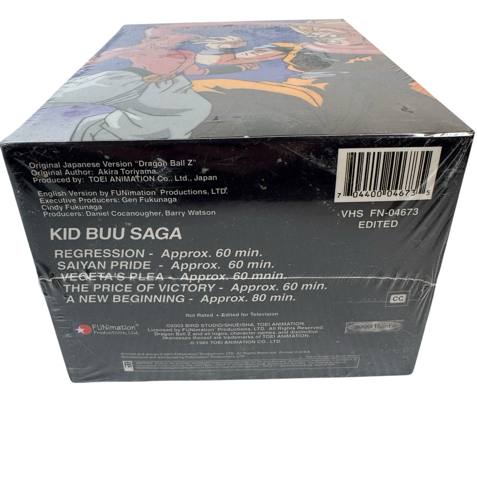 Dragon Ball Z Kid Buu Saga VHS Box Set Edited Rare DBZ Tapes Sealed Anime
