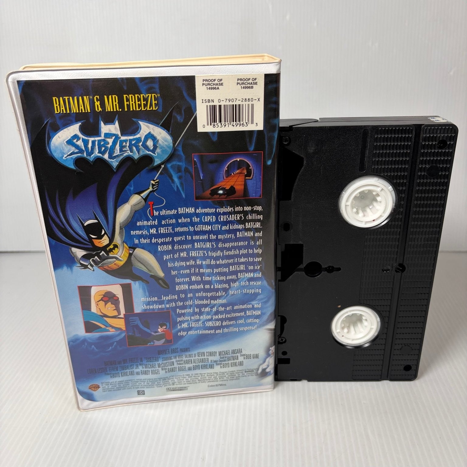Batman & Mr. Freeze: SubZero VHS 1998 Animated Movie Warner Bros.