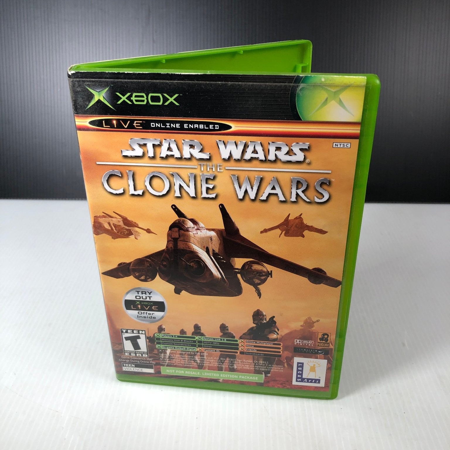 Star Wars The Clone Wars & Tetris Worlds 2-Pack Xbox Video Game Complete CIB