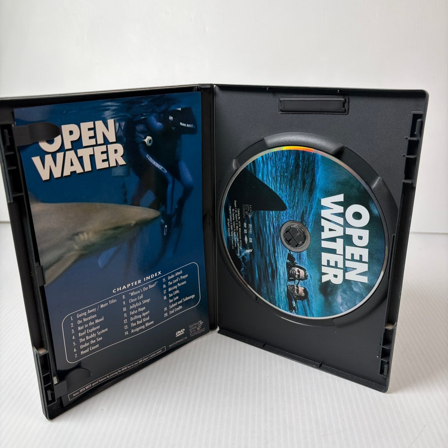 Open Water DVD 2004 Widescreen Blanchard Ryan Daniel Travis DTS Thriller