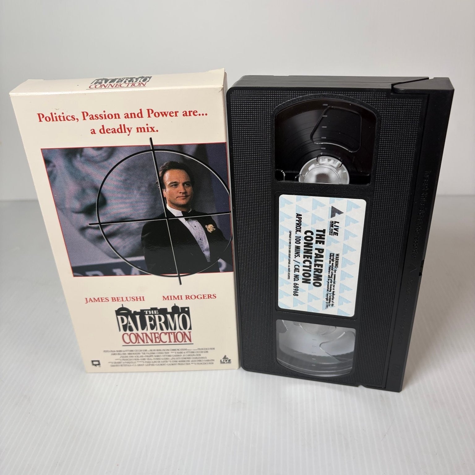 The Palermo Connection VHS 1990 Crime Thriller Live Home Video