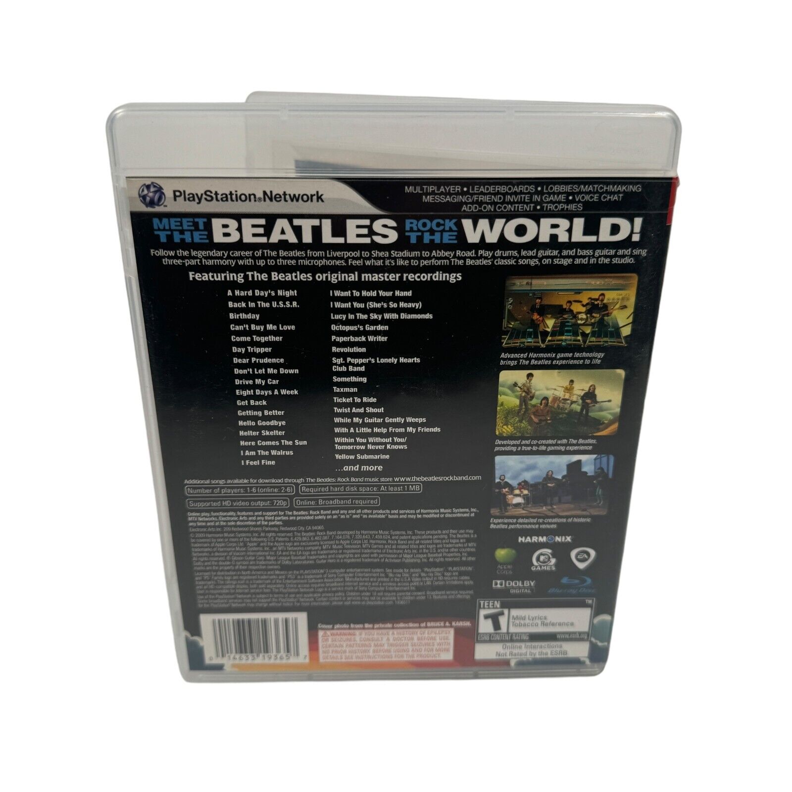 Playstation 3 PS3 Game The Beatles Rockband CIB Complete In Box