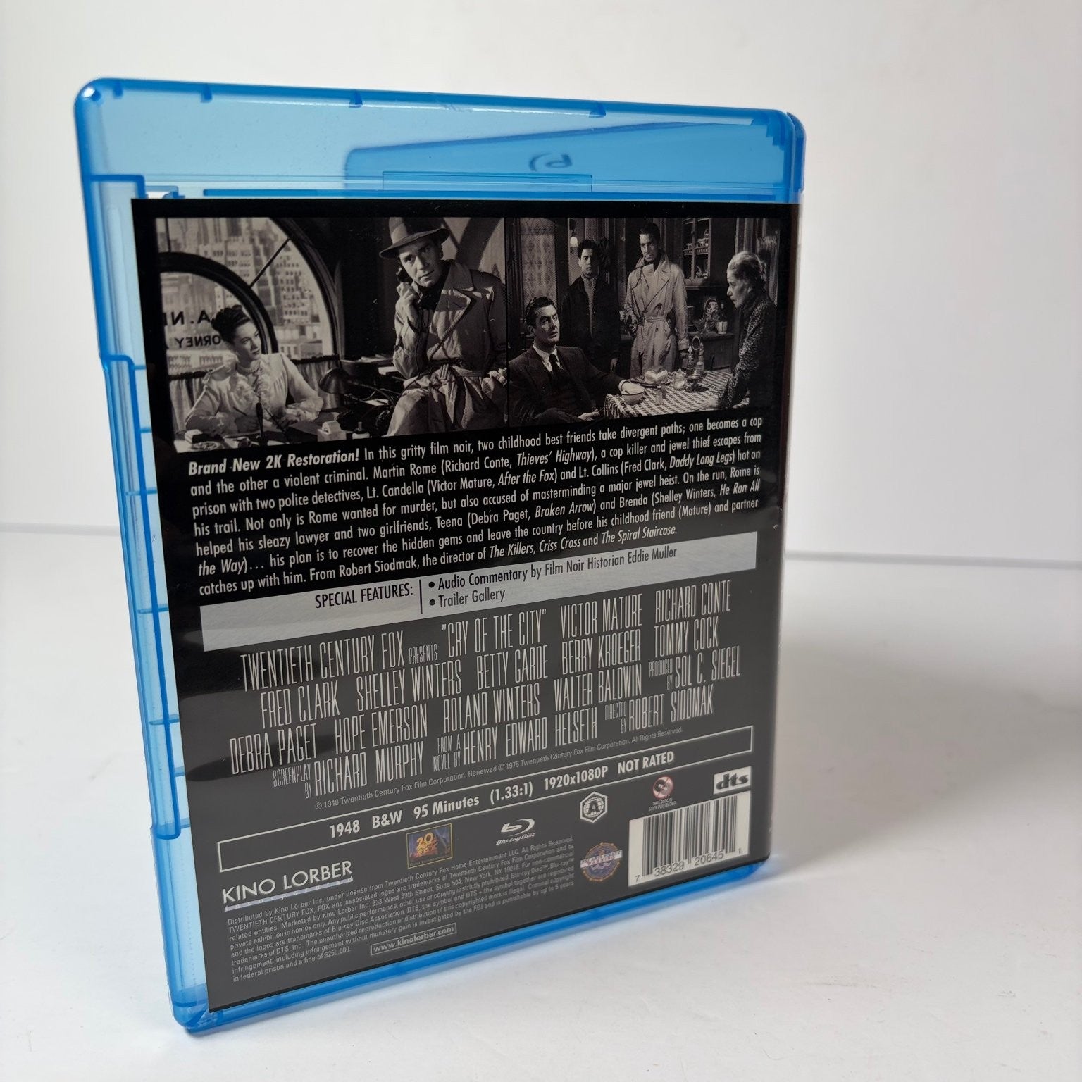 Cry of the City Blu-ray 1948 2K Restoration Studio Classics Victor Mature