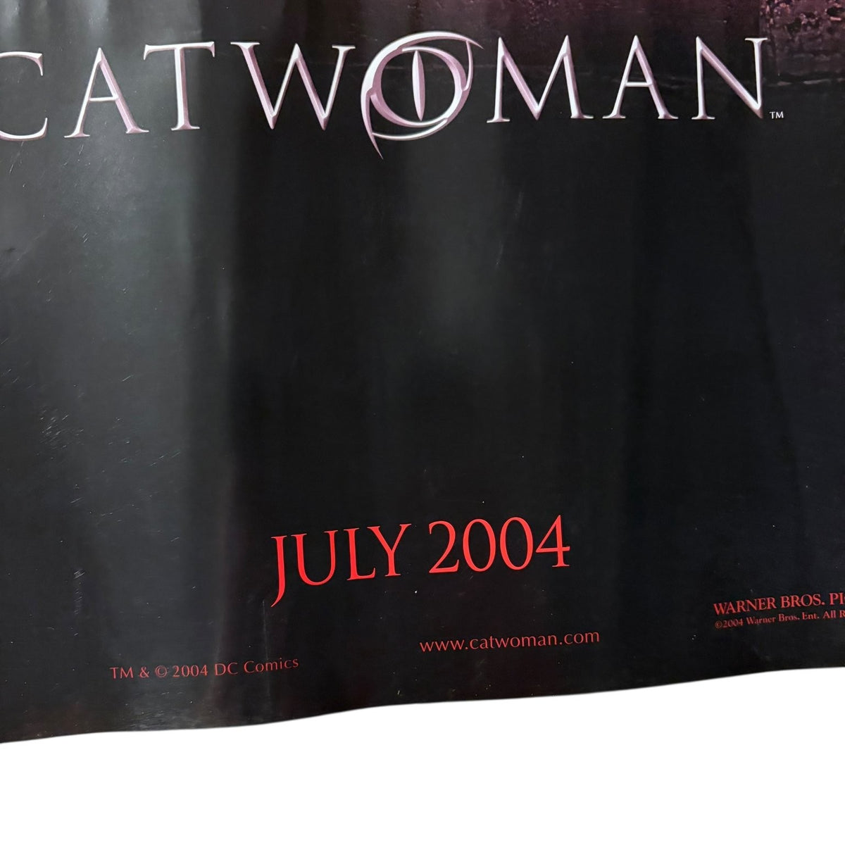 Vintage Catwoman 2004 Promotional Movie Poster Halle Berry Warner Bros. 25"x17"