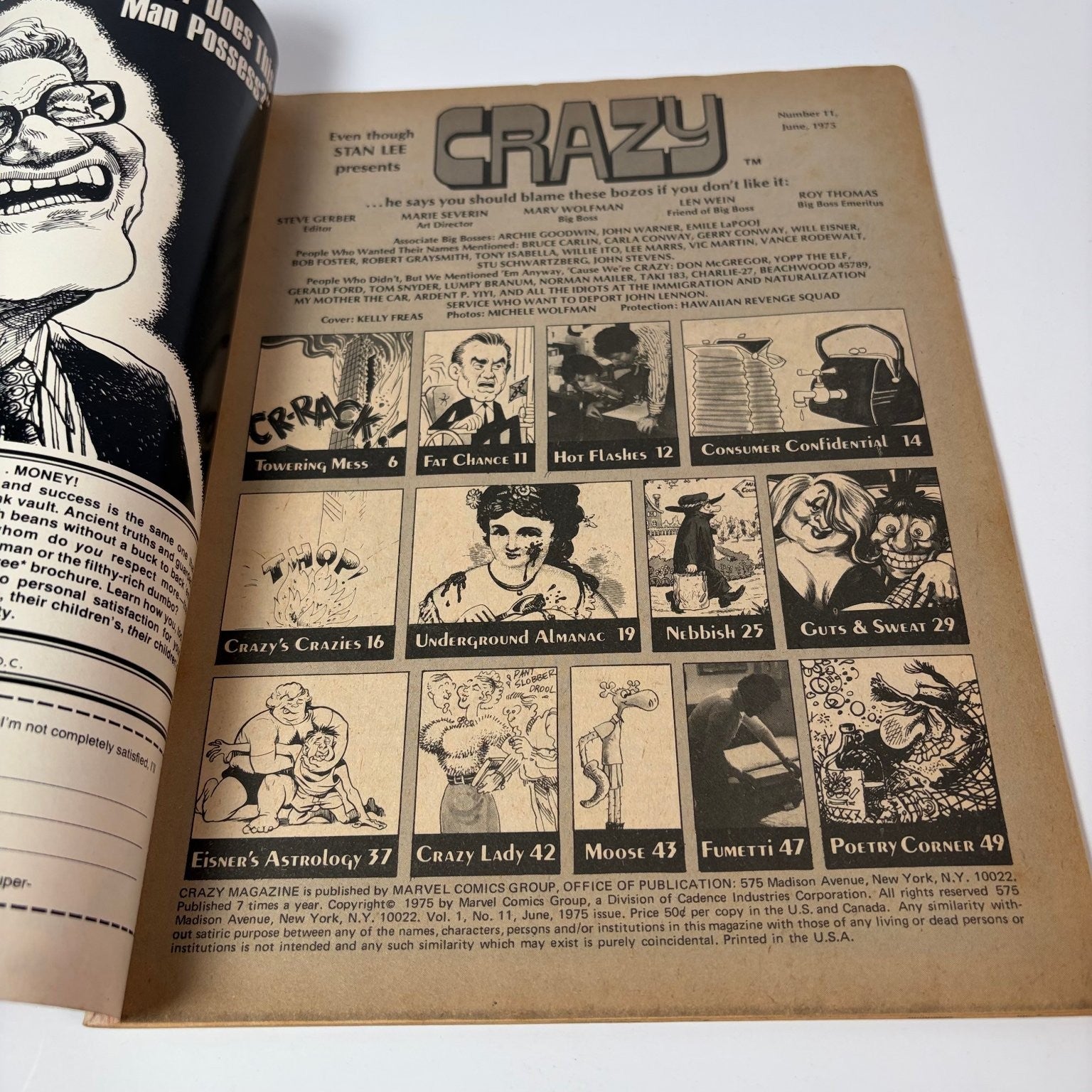 Crazy Magazine June 1975 Ultimate Disaster Movie Kelly Freas Artwork