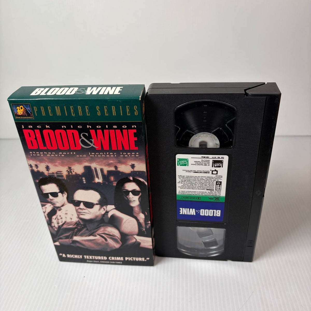 Blood & Wine VHS 1997 Crime Thriller Premiere Series 20th Century Fox