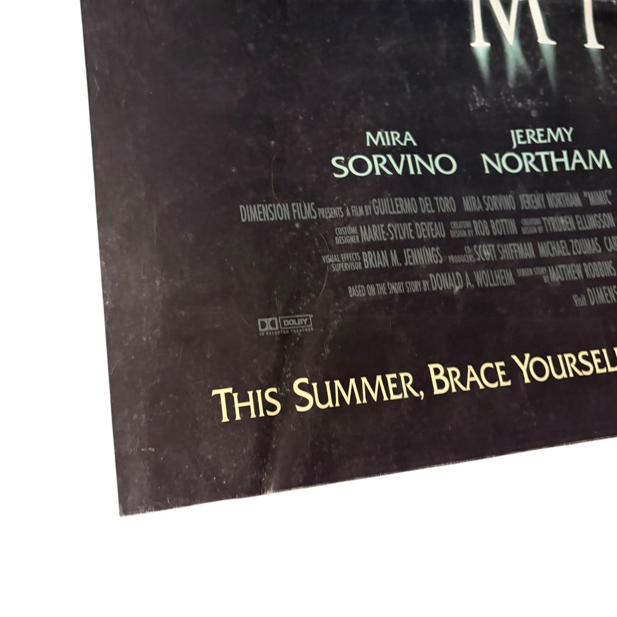 Mimic 1997 One Sheet Horror Monster Poster Josh Brolin Jeremy Northam 27"x40"