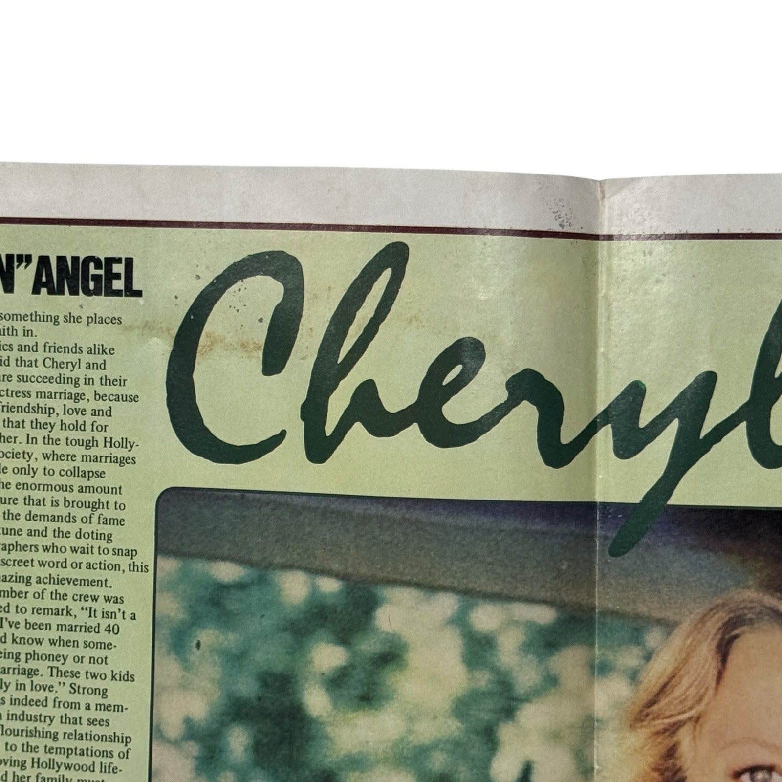 Charlie's Angels Official Poster Monthly No 3 Color Foldout Cheryl Ladd