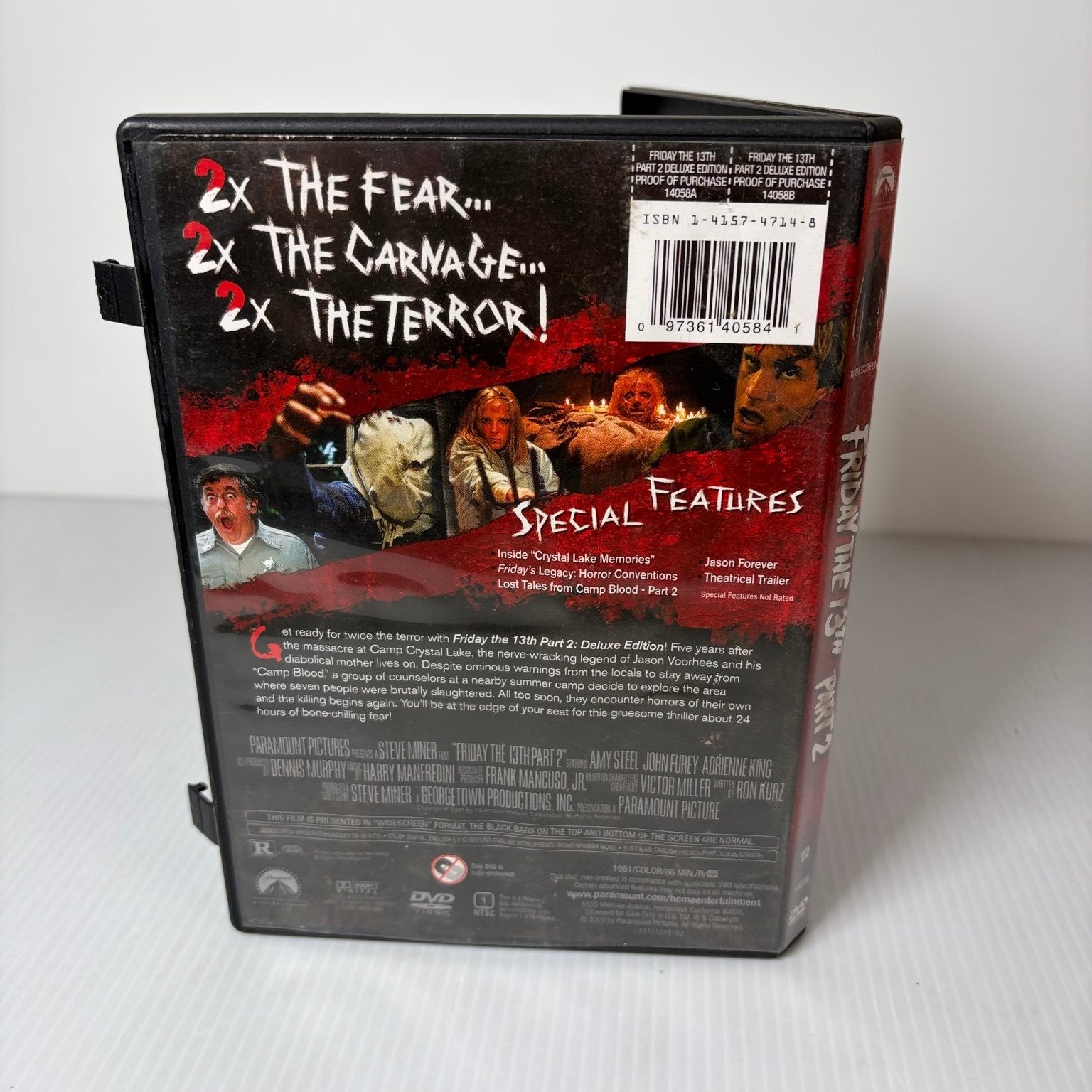 Friday the 13th Part 2 DVD 2004 Deluxe Edition Horror Film Steve Miner