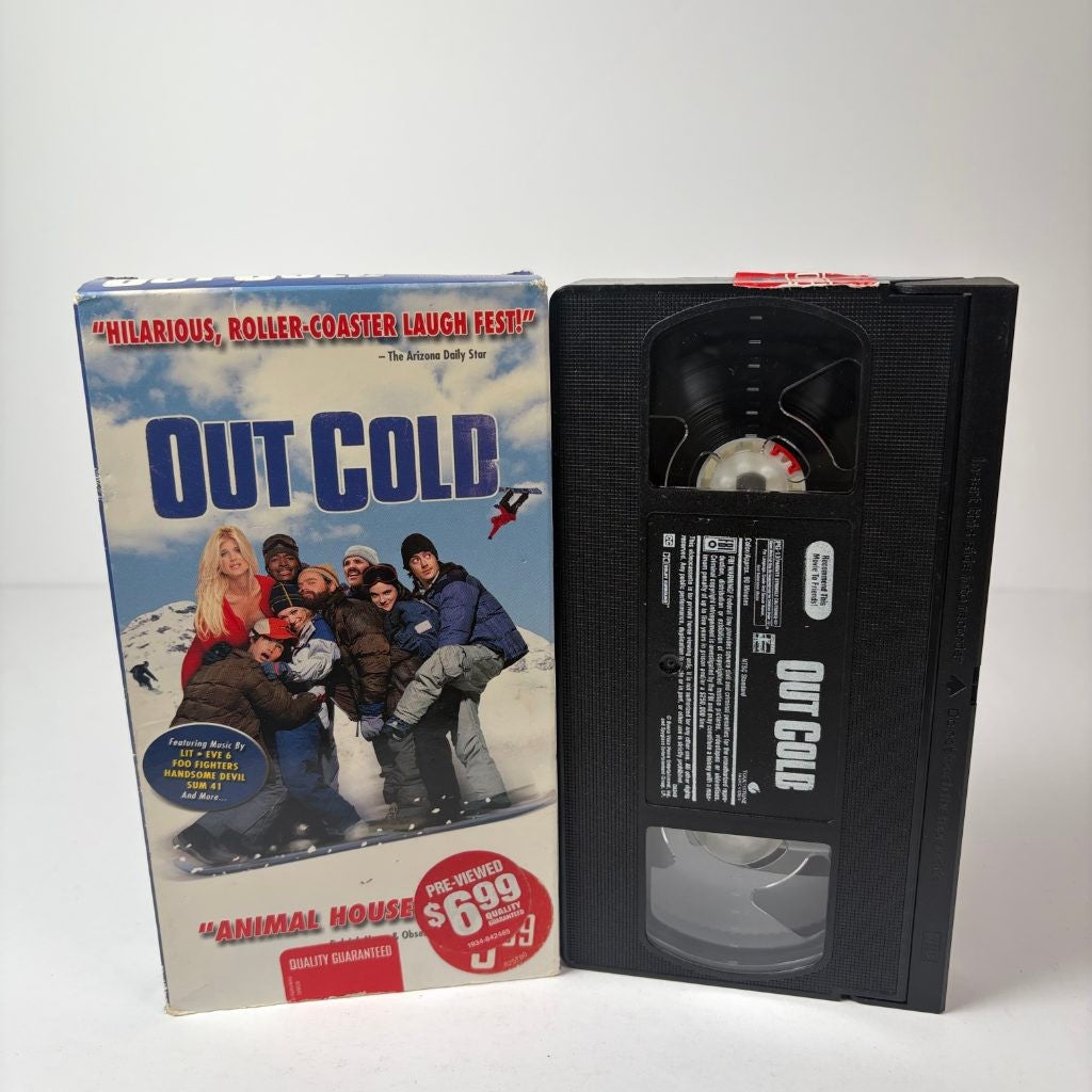 Out Cold VHS 2001 Snowboarding Comedy Jason London Zach Galifianakis Lee Majors