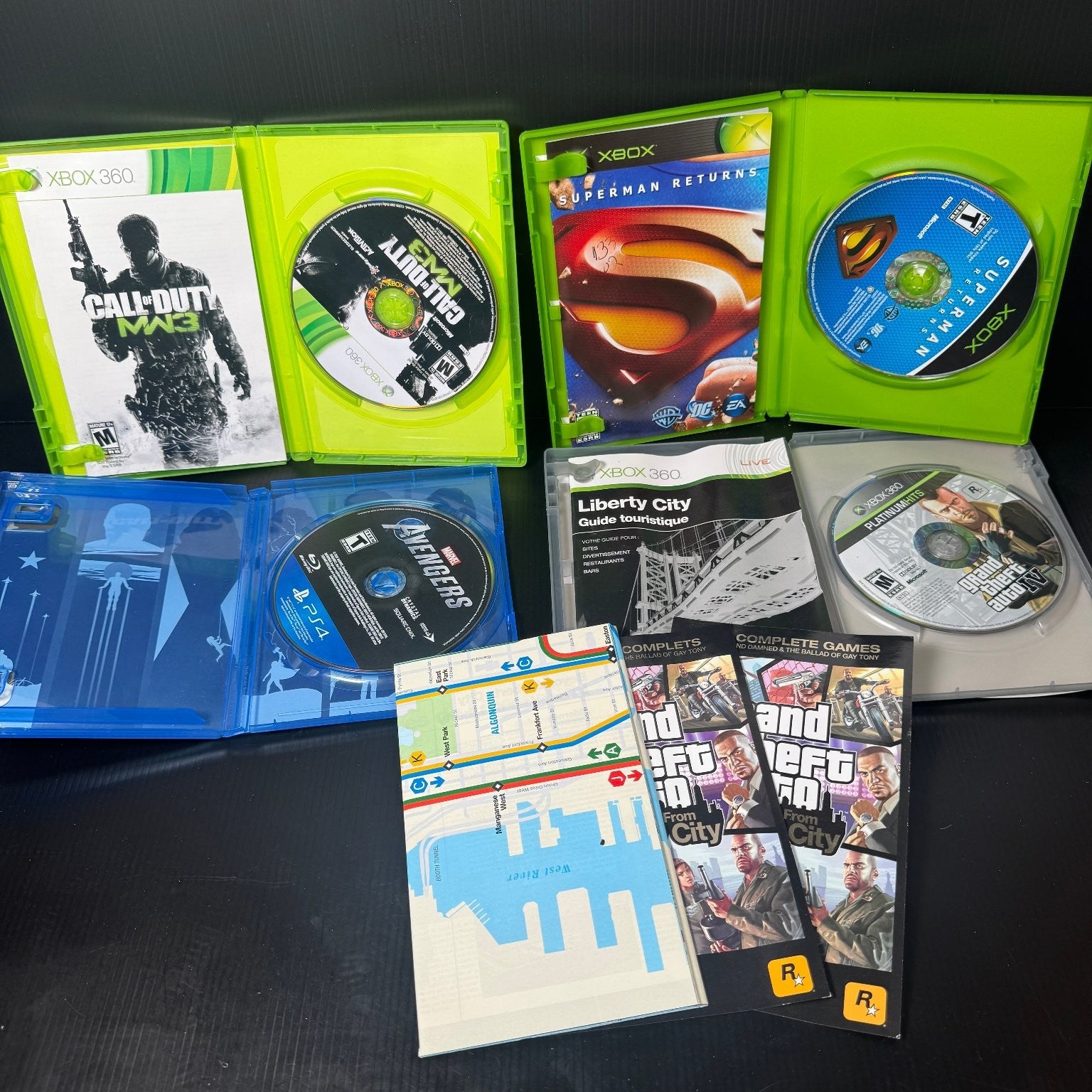 Mixed Lot of 19 Retro Games NES, PS4 & N64 GTA IV, Ice Hockey, Avengers & More