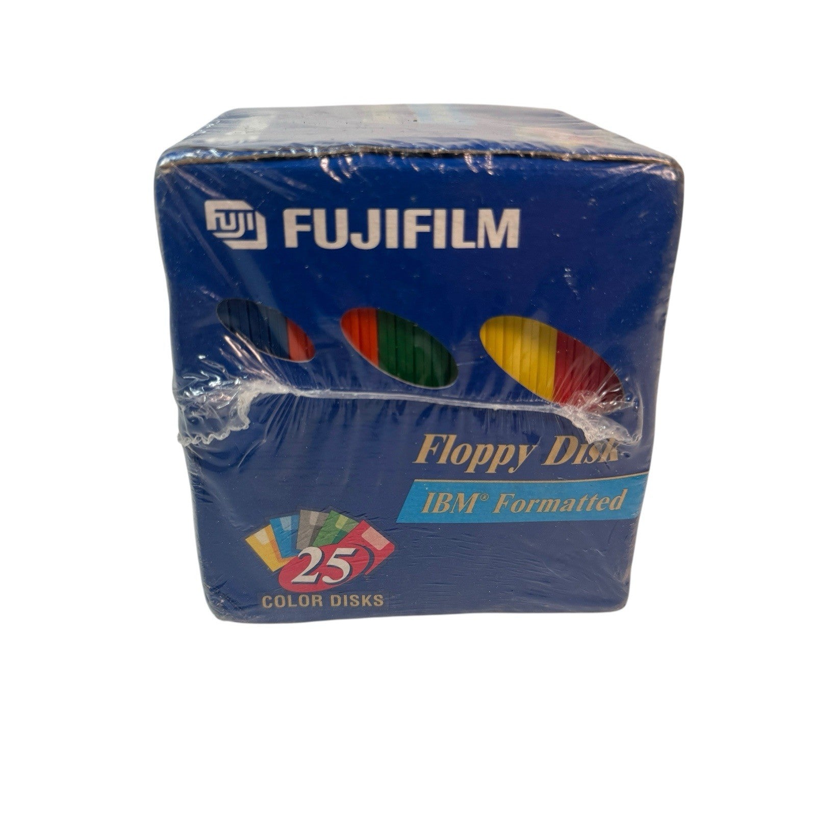 Fuji Fujifilm 3.5" Floppy Disks IBM Formatted 25 Pack Color High Density NOS